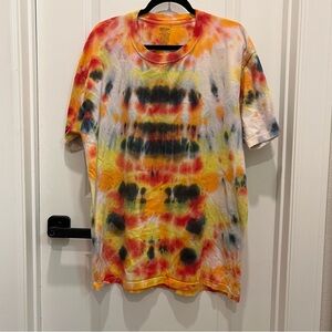 2/$16 💥♻ Kirkland Vibrant Tie-Dye Crew T-Shirt | Plus Size XL | 6415